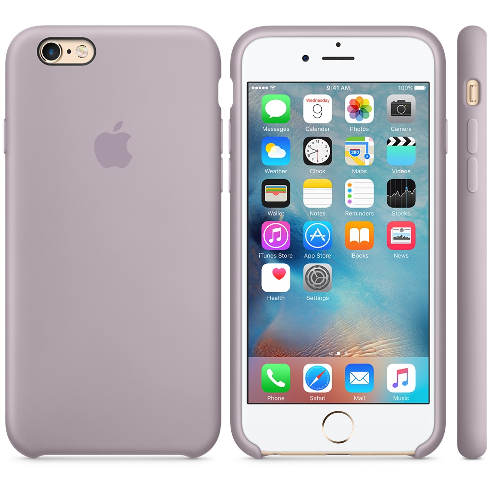 apple custodia in silicone per iPhone 6s - Lavanda