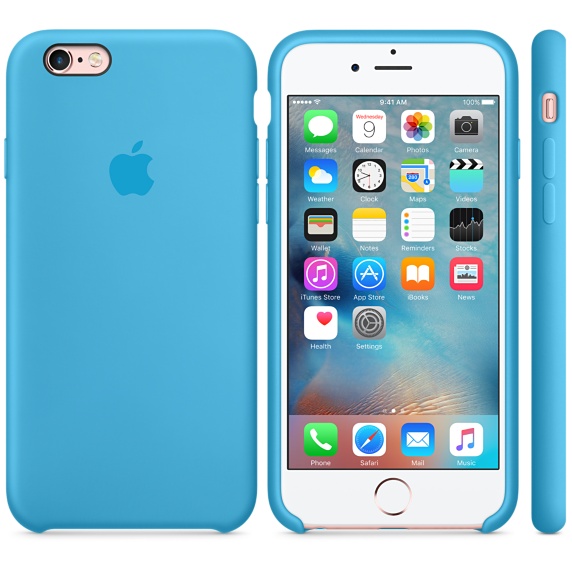 Apple custodia in silicone per iPhone 6s - Azzurro
