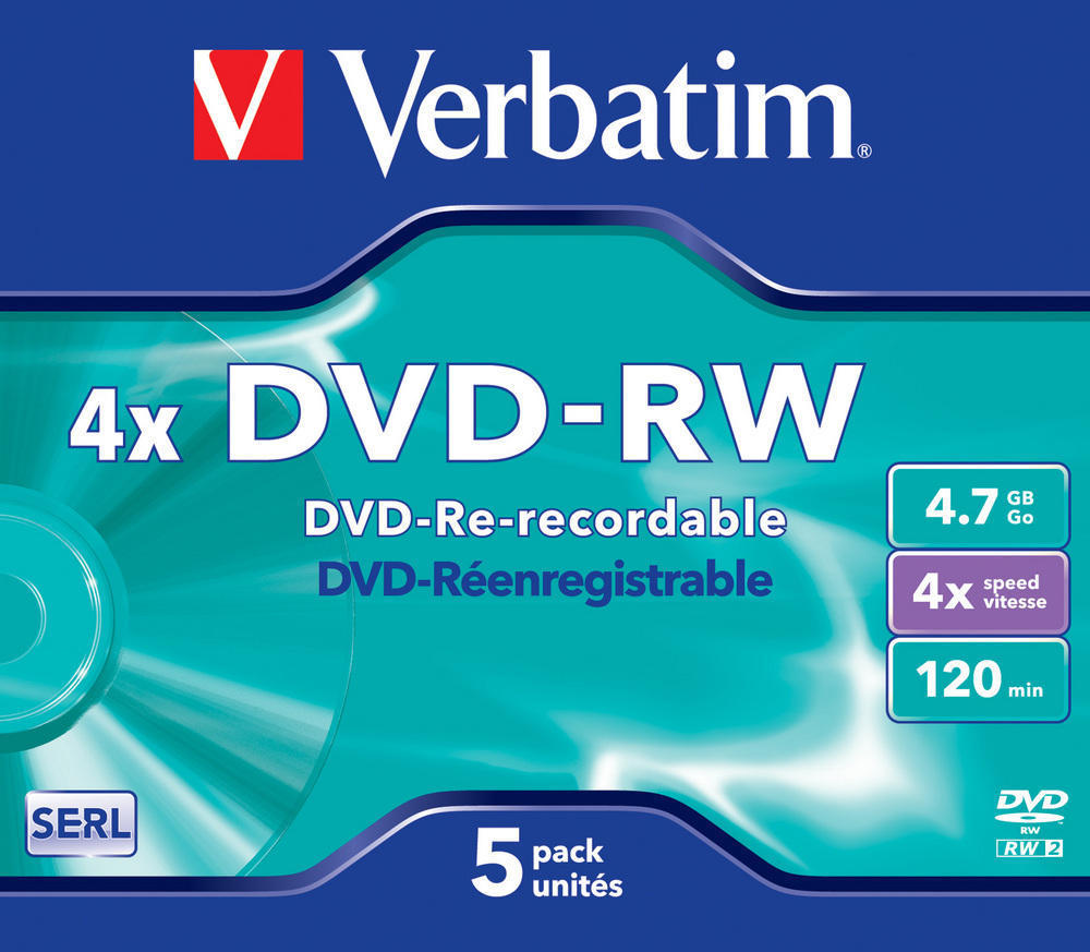 verbatim dvd-rw 4x