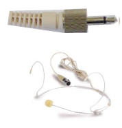 MICROFONO AD ARCHETTO COLOR AVORIO CON CONNETTORE JACK 3,5 CON VITE