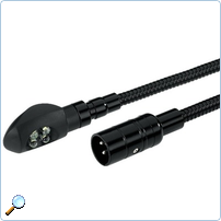Economy version with low power consumption
4 white LEDs of high luminous intensity
12 V/35 mA
Wide beam angle
XLR connection, 3 poles
Length: 40 cm