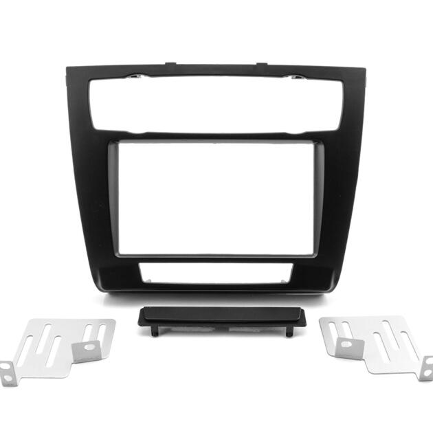 mascherina autoradio doppio din per BMW Serie E81 E82 E87 E88 a partire dal 2007 con auto. Aria condizionata