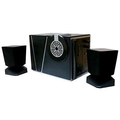 Set di altoparlanti 2.0 amplificati dal design elegante con potenza totale di 10 Watt RMS.
SUBWOOFER - Potenza d'uscita: 15W RMS -