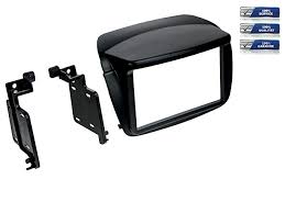Mascherina autoradio doppio din per FIAT DOBLO e Opel Combo * Nero *