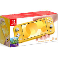 nintendo switch lite giallo