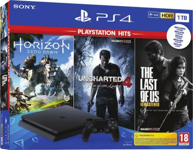 sony ps4 1tb + 3 giochi
